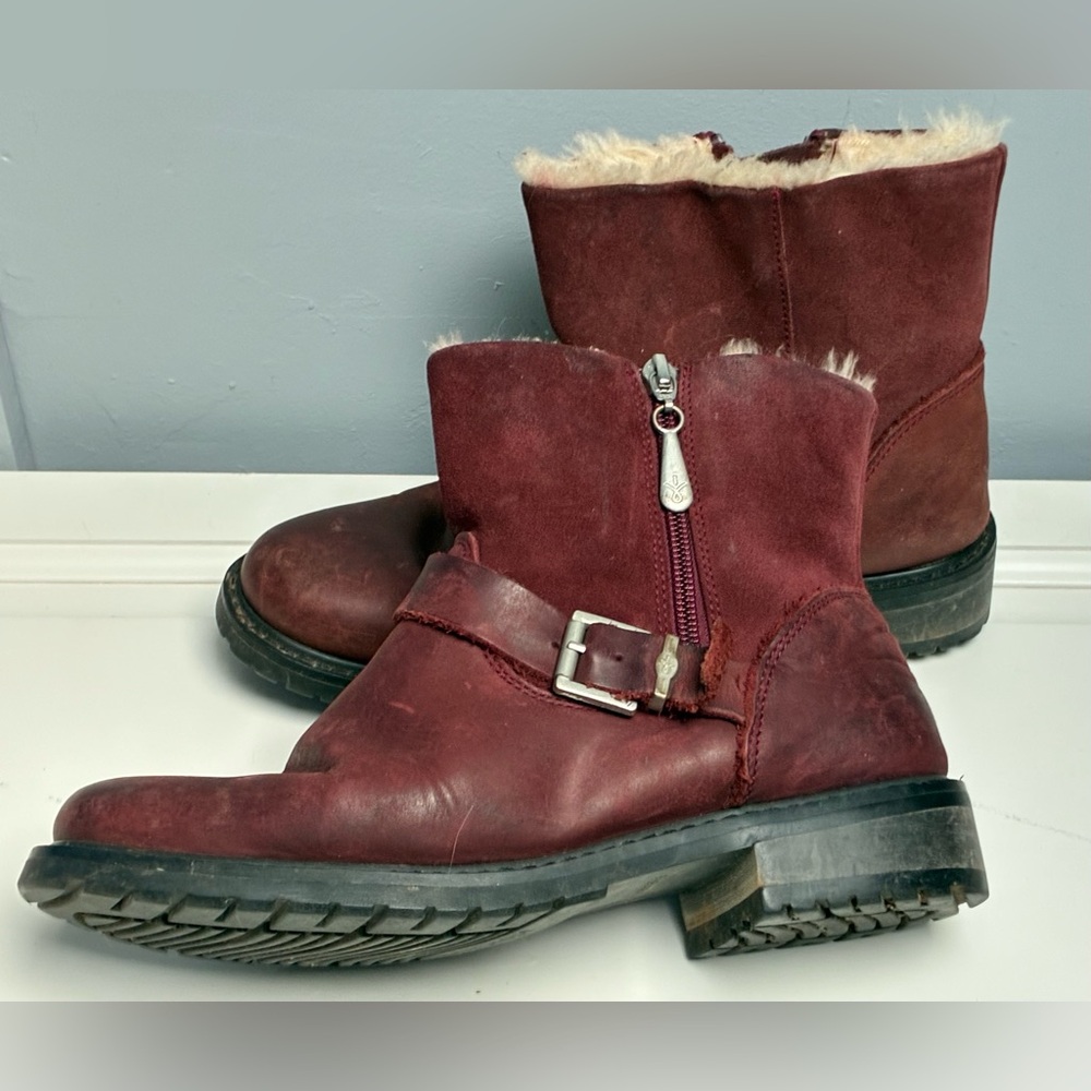 EMU Australia Road Side women’s size 7 leather biker boots